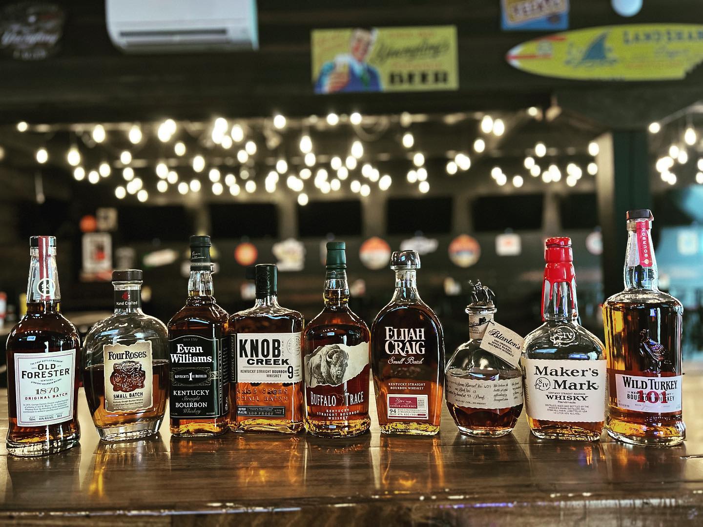 Image of several of our liquors 